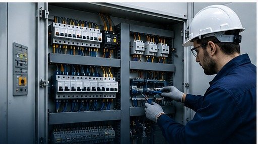 بازسازی تابلو برق خط تولید فلزی